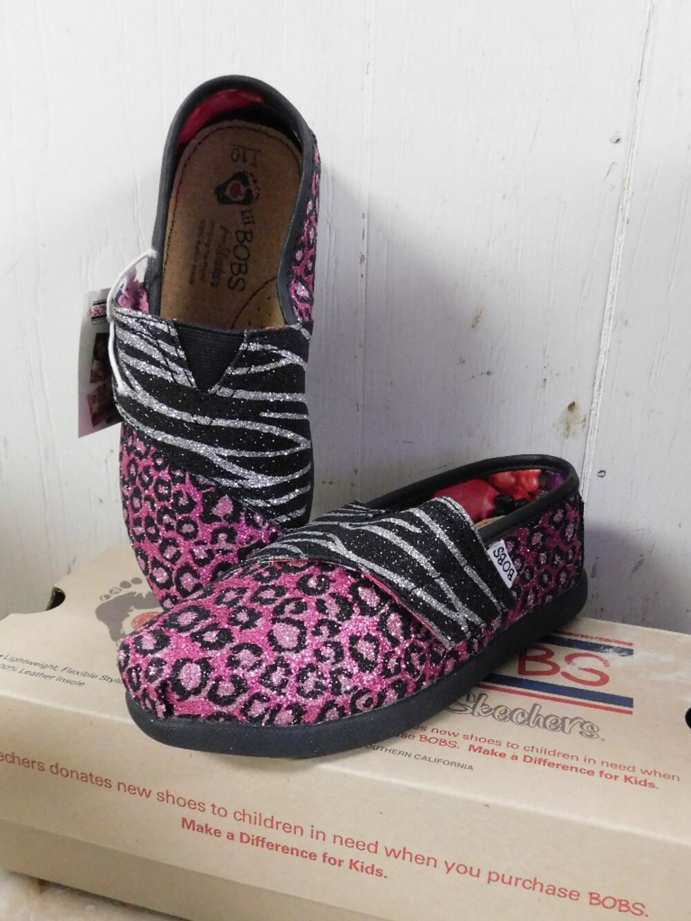 Lil Bobs Sparkle Safari Shoes sz 10 New in Box